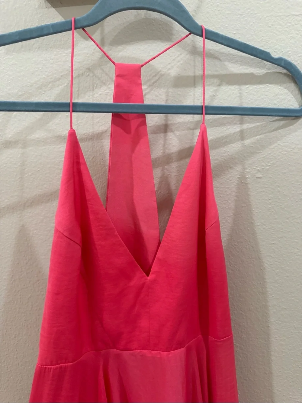 Kimchi Blue Pink handkerchief Spaghetti Strap silky Dress size 0